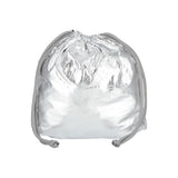 Sm Net Shoulder Bag In Fish Net Silver Foil