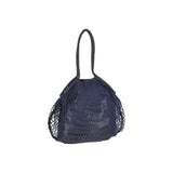 Med Net Tote Bag In Fish Net Black Foil