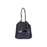 Med Net Tote Bag In Fish Net Black Foil