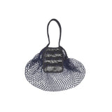 Med Net Tote Bag In Fish Net Black Foil