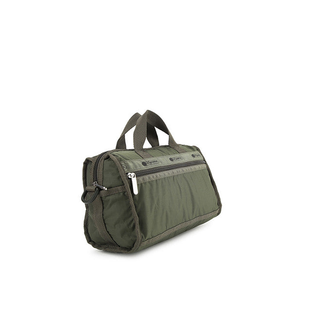 Mini Duffel Crossbody In Dark Olive