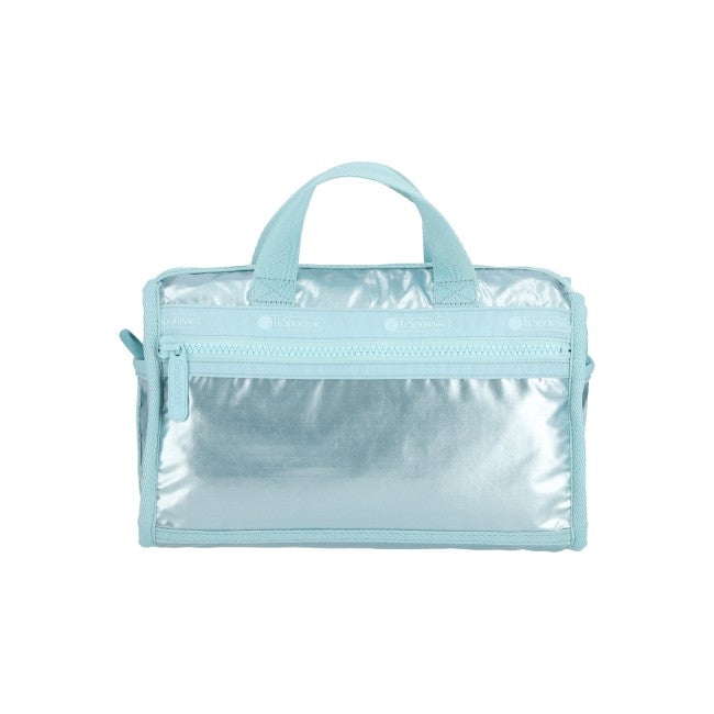 LeSportsac Unisex Bags Mini Duffel Crossbody In Aqua Blue Shine