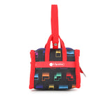 Micro Weekender Charm In Tetris Falling Blocks/Pnk