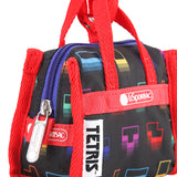 Micro Weekender Charm In Tetris Falling Blocks/Pnk
