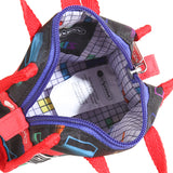 Micro Weekender Charm In Tetris Falling Blocks/Pnk