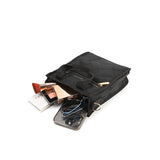 Chain Mini N/S Tote In Black Chain Quilt
