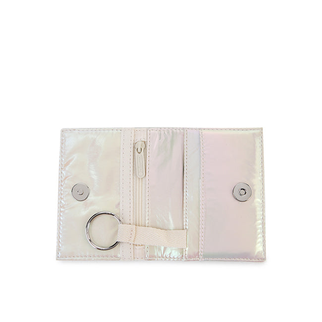 Gradient Snap Card Case In Pearlized Gradient Shine