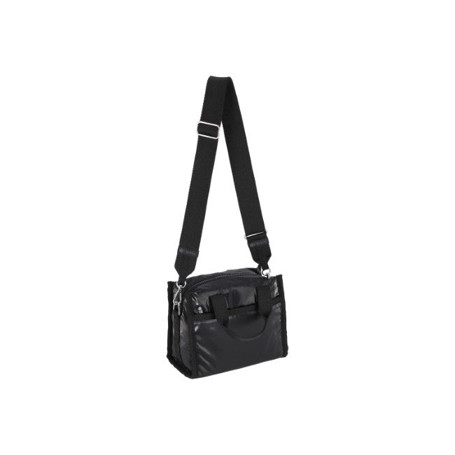 LeSportsac Unisex Bags E/W Shoulder Satchel In Black Shine
