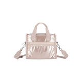 LeSportsac Unisex Bags E/W Shoulder Satchel In Rose Gold Shine