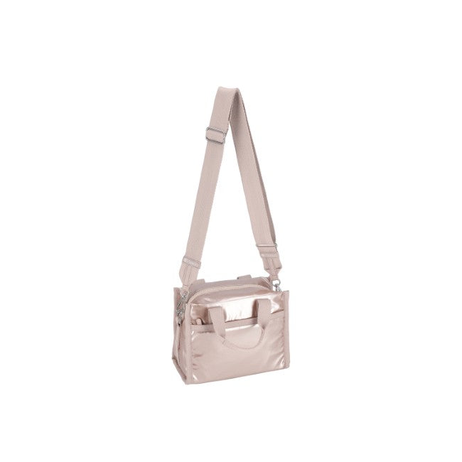 LeSportsac Unisex Bags E/W Shoulder Satchel In Rose Gold Shine