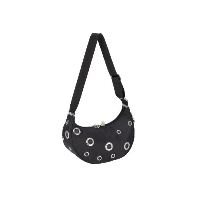 LeSportsac Unisex Bags Msgm Grommet Crescent In Logo Grommet Black