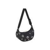 LeSportsac Unisex Bags Msgm Grommet Crescent In Logo Grommet Black