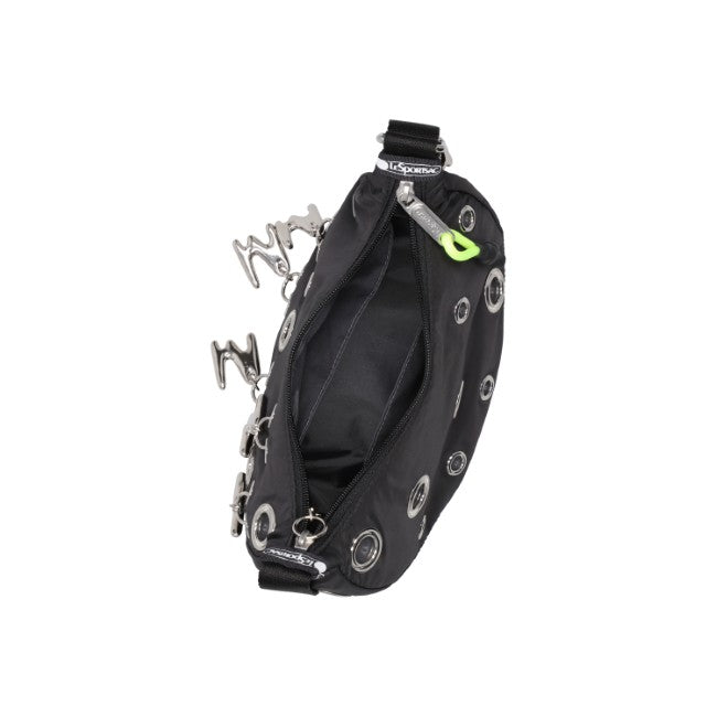 LeSportsac Unisex Bags Msgm Grommet Crescent In Logo Grommet Black