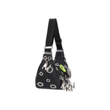 LeSportsac Unisex Bags Msgm Grommet Crescent In Logo Grommet Black