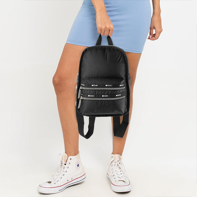 LeSportsac Tas Wanita Backpack Sm Functional Bkpk In True Black C