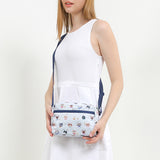 Daniella Crossbody In Playful Cats Sky Blue