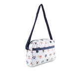 Daniella Crossbody In Playful Cats Sky Blue