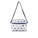 Daniella Crossbody In Playful Cats Sky Blue