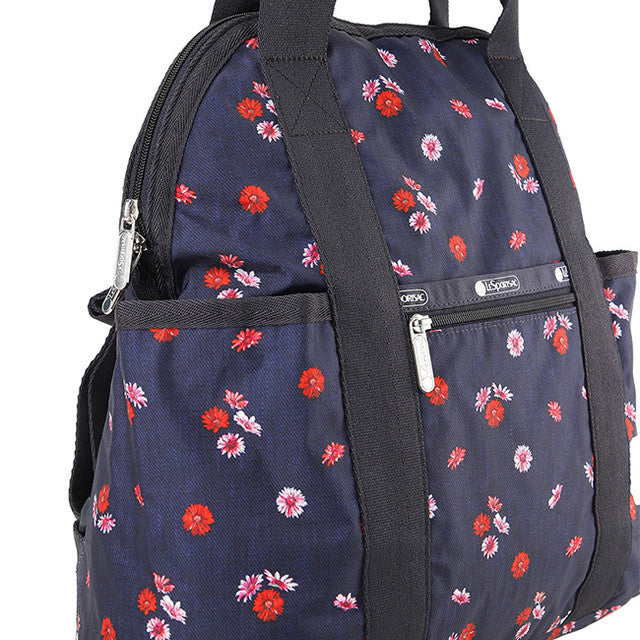 Double Trouble Backpack In Denim Daisy