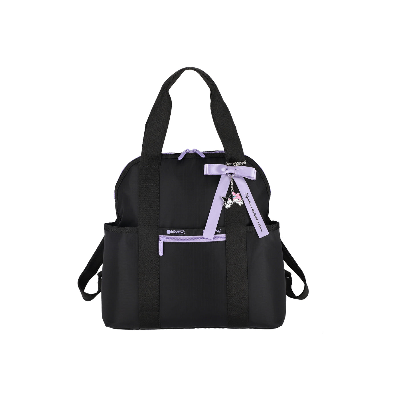 LeSportsac Tas Unisex Double Trouble Backpack In My Melody Kuromi Bow