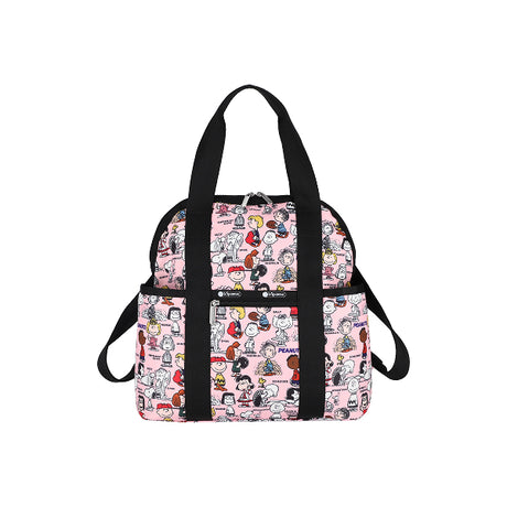 LeSportsac Tas Unisex Double Trouble Backpack In Peanuts Gang Pink