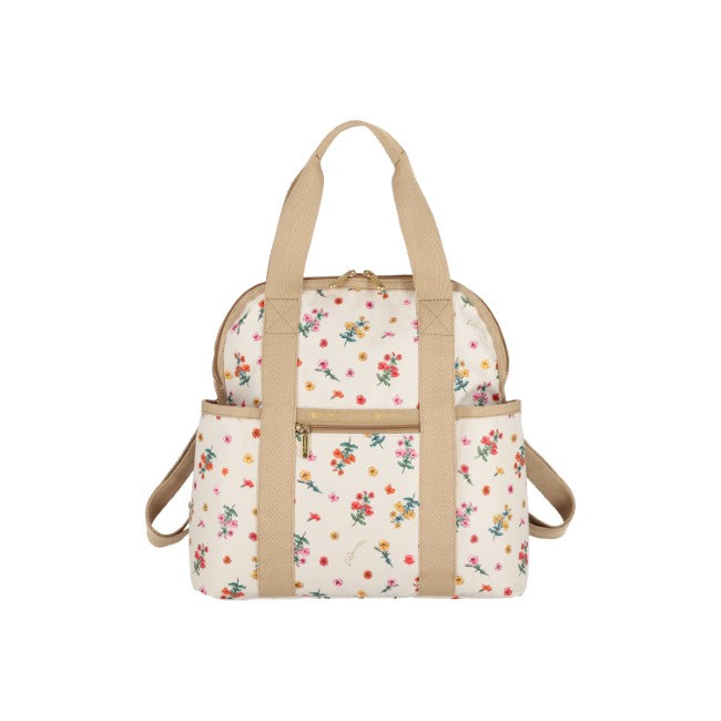LeSportsac Unisex Double Trouble Backpack In Dainty Garden