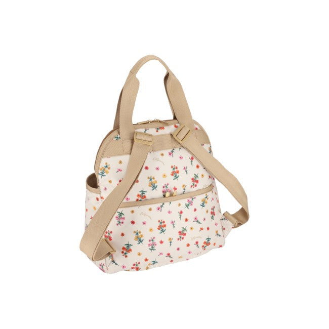 LeSportsac Unisex Double Trouble Backpack In Dainty Garden