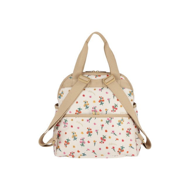 LeSportsac Unisex Double Trouble Backpack In Dainty Garden