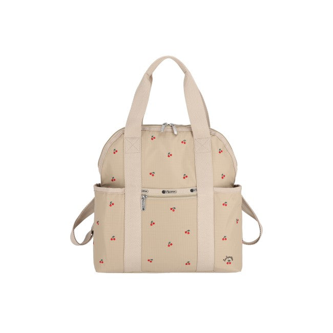 LeSportsac Unisex Bags Double Trouble Backpack In Cherry Embroidery
