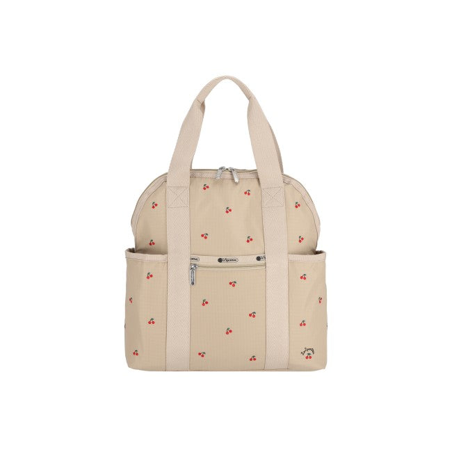 LeSportsac Unisex Bags Double Trouble Backpack In Cherry Embroidery
