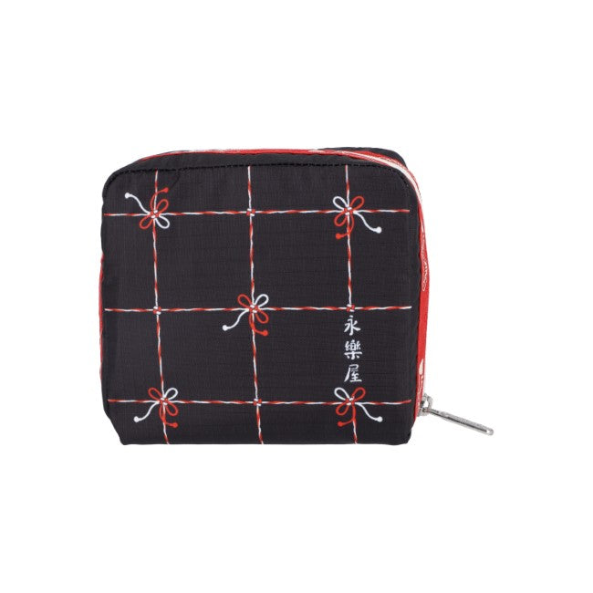 LeSportsac Unisex Pouch Med Square Cosmetic In Japanese Art Dog