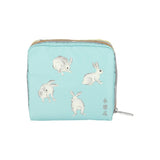 LeSportsac Unisex Pouch Med Square Cosmetic In Japanese Art Bunny