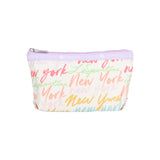 LeSportsac Unisex Pouch Small Sloan Cosmetic In Nyc Script Cream