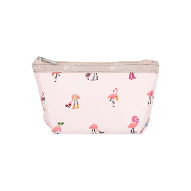 LeSportsac Unisex Pouch Small Sloan Cosmetic In Flamingo Party