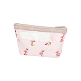 LeSportsac Unisex Pouch Small Sloan Cosmetic In Flamingo Party