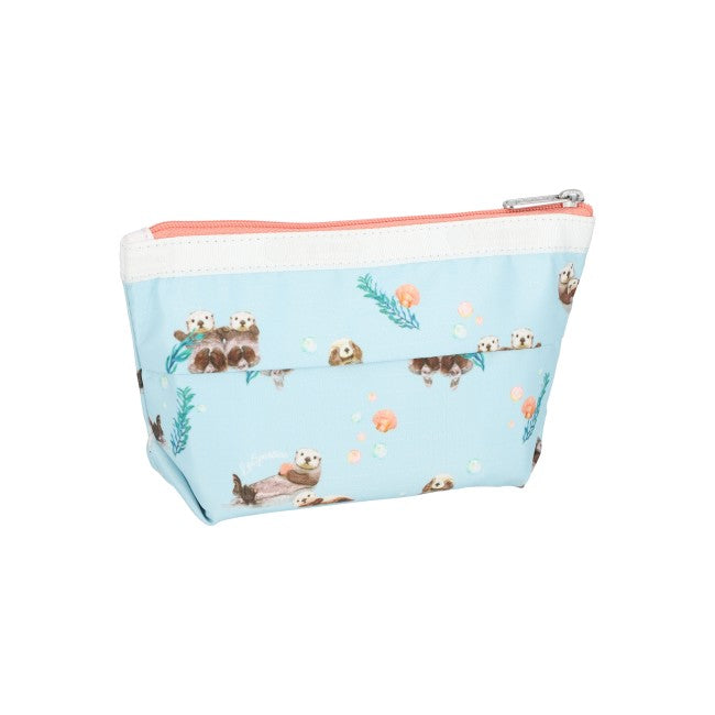 LeSportsac Unisex Pouch Small Sloan Cosmetic In Floating Sea Otters