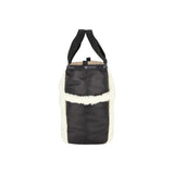 LeSportsac Unisex Sherpa Small Open Tote In Cream Vegan Sherpa