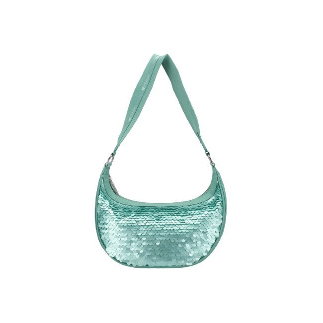 LeSportsac Unisex Sequin Small Hobo In Matte Mermaid Grn Sequin