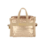 LeSportsac Unisex Sequin Micro Bag In Matte Champagne Sequin