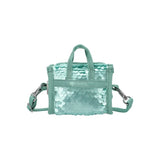 LeSportsac Unisex Sequin Micro Bag In Matte Mermaid Grn Sequin