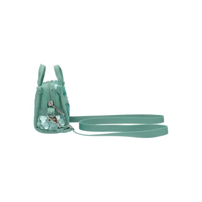 LeSportsac Unisex Sequin Micro Bag In Matte Mermaid Grn Sequin