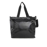 LeSportsac Unisex Carryall Zip Tote In Black Shine