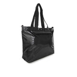 LeSportsac Unisex Carryall Zip Tote In Black Shine