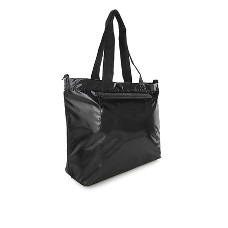 LeSportsac Unisex Carryall Zip Tote In Black Shine