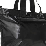 LeSportsac Unisex Carryall Zip Tote In Black Shine