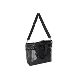 LeSportsac Unisex Carryall Zip Tote In Black Shine