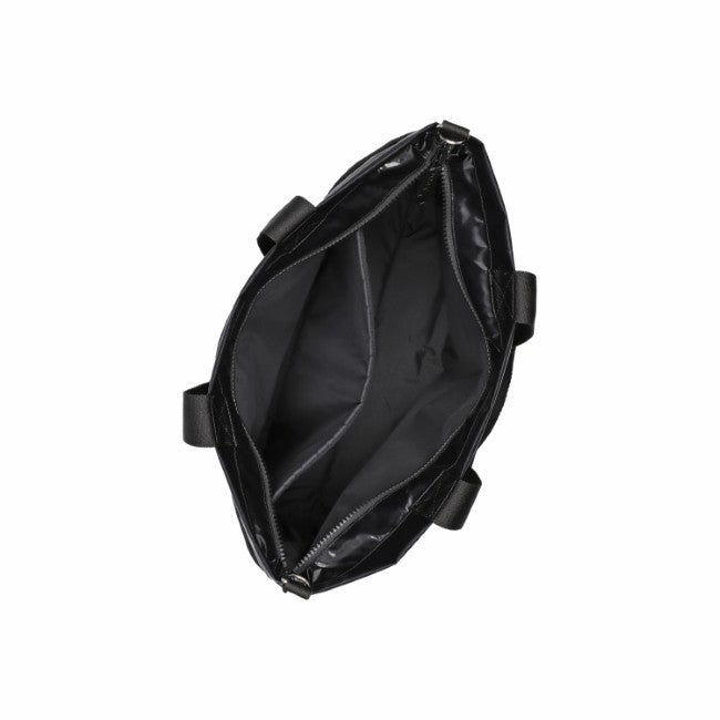 LeSportsac Unisex Carryall Zip Tote In Black Shine