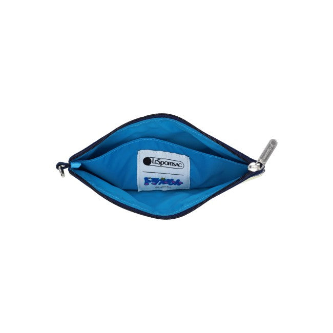 LeSportsac Unisex Wristlet Pouch W/ Round C In Doraemon With Meow