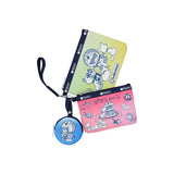 LeSportsac Unisex Wristlet Pouch W/ Round C In Doraemon With Meow