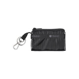 LeSportsac Unisex Wallet Zip Card Holder In Black Shine